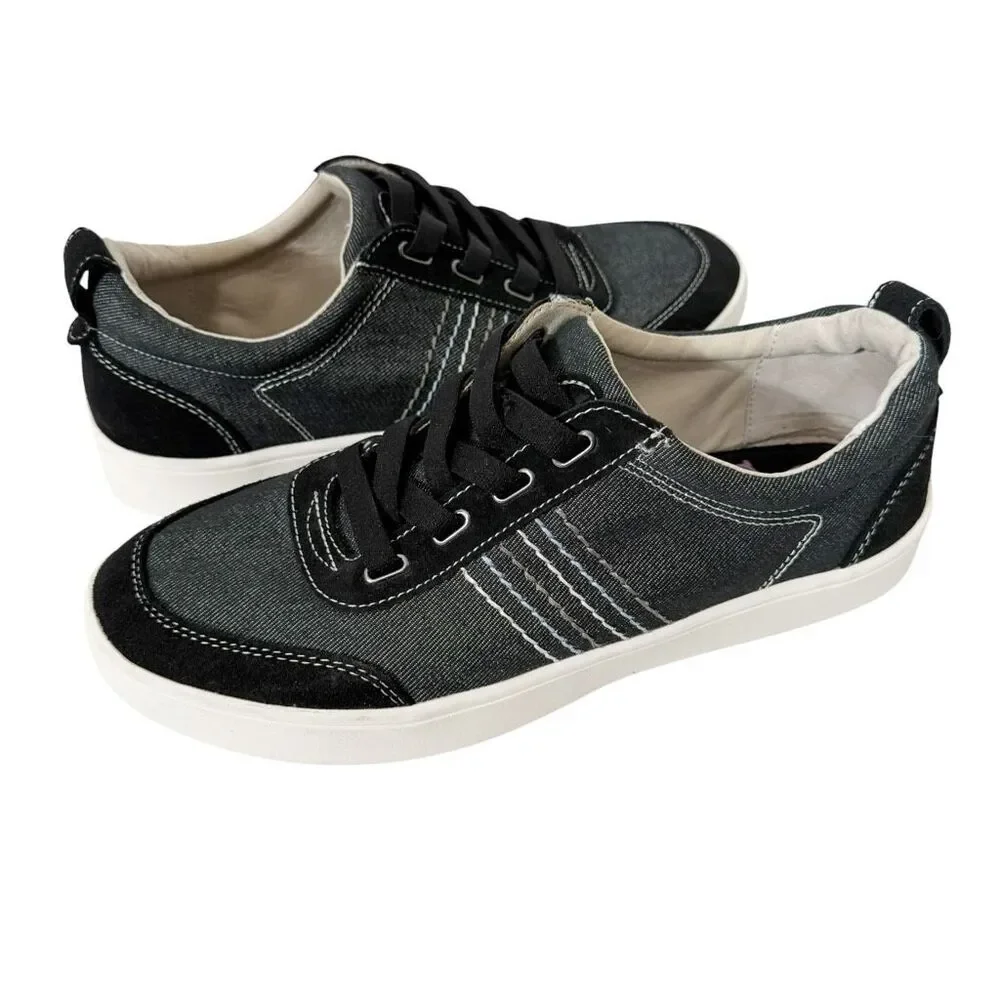 Revitalign Dara Women’s Orthotic Canvas Leather Slip-on Casual Sneakers Size 11